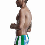 Mens Sexy Breathable Soft Stripe Swim Briefs