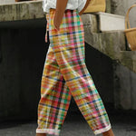 Jimena | Comfortable Checkered Pants