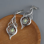 Delicate Blue Opal Drop Earrings