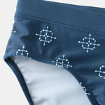 Men's Printed Low Rise Swim Briefs