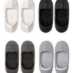 4 Pack Men's Low Cut No Show Socks