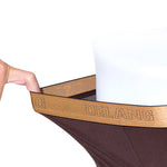 Modal Ultra-soft Solid Mid-waist Men's Boxer Briefs