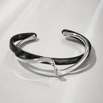 Minimalist Wave Shape Cuff Bracelet