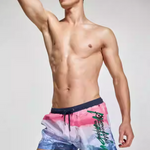 Men's Printed Athletic Cut Quick-Dry Comfy Waistband Board Shorts