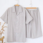 Men's 100% Cotton Woven Short Sleepwear Pajama Set