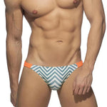 Men’s Zig Zag Swim Bikini with Removable Pad