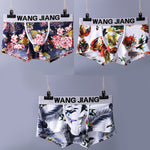 3 Pack Men's Ice Silk Trunks with Separated Pouch Design