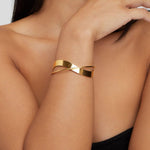 Celestial Unique Gold Bangle