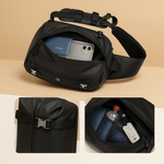 Expandable anti-theft chest bag with USB port | Braxton