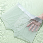 4 Pack Men's Breathable Ice Silk Antibacterial Sports Trunks