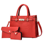 ALENOR™ – Crocodile Embossed Large Capacity Crossbody Handbag Set
