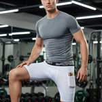 2 Pack Men's Stretch Fit Side Pocket Mid-Rise Breathable Activewear Tights