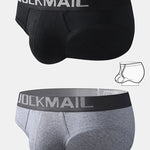 2 Pack Men's Sexy Cotton Support Contour Pouch Briefs