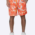 Men's Breathable Print Elastic Waist Beach Shorts