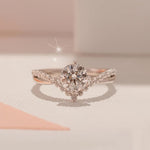 Crown Solitaire Crystal Promise Ring