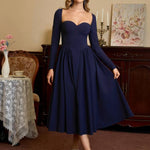 HOLLY™ - Elegant Ruched Tie-Back Sweetheart Neck A-Line Dress for Parties