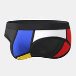 Mens Sexy Bulge Pouch Paded Swim Briefs