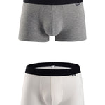 Men's Breathable Threaded Fabric U Convex Trunks