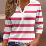 Honey | Striped V-Neck Top