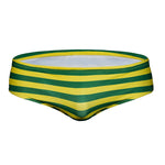 Mens Surfing Striped Swimming Briefs