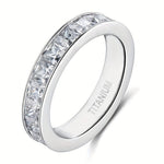 Princess Titanium Eternity Band