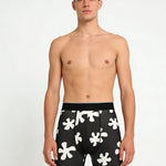 2 Pack Men's Printed High-Stretch Relaxed Fit Sport Activewear Tights