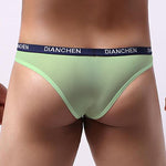 4 Pack Men's Sexy Comfortable Ice Silk Breathable Thong
