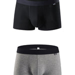 Men's Breathable Threaded Fabric U Convex Trunks