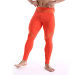 Mens Nylon Mid Waist Sports Tights