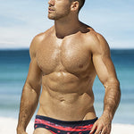 Mens Swimwear Printed Summer Swim Briefs