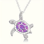 Shiny Turtle Pendant Necklace