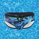 Men's Retro Print Casual Beach Swim Briefs