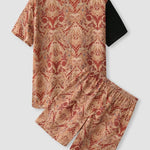 Printed Kimono Pajamas For Men