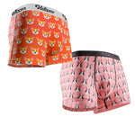 Couple 2 PCS Cotton Cartoon Breathable Underwear