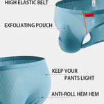 3 Pack Men's Nylon Plaid Lift Hip Briefs Triangle Briefs