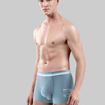 Men's Breathable Solid-Colored Antibacterial Seamless Trunks