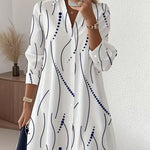Nina | Wavy Collar Shirt