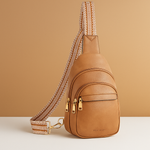 Faux leather crossbody sling bag with anti-theft pocket for women | Sophie