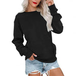 ERMA™ - Women's Lightweight Crewneck Hoodless Sweatshirt