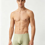 4 Pack Men's Antibacterial Cotton Gusset Striped Lightweight Trunks