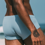 2 Pack Men's Sexy Short Legs Trunks With Large Pouch