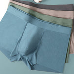 4 Pack Men's Ice Silk Seamless Trunks Underwear