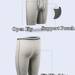 Men’s Soft Cotton Boxer Briefs With Open Fly