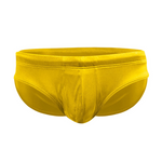 Men's Solid Color Sponge Pad Swim Briefs