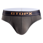 Men's Threaded Fabric U Convex Low-Rise Briefs