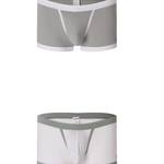 2 Pack Men's Separated Ball Pouch Trunks With Fly