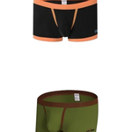 2 Pack Men's Separated Ball Pouch Trunks With Fly
