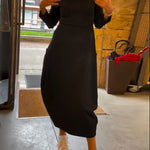 CORA™ - Casual Chic Midi Dress
