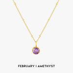 Luminous Circle Gemstone Necklace