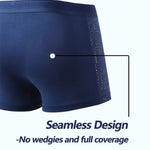 4 Pack Men’s Breathable Mesh Trunks with Antibacterial Fabric